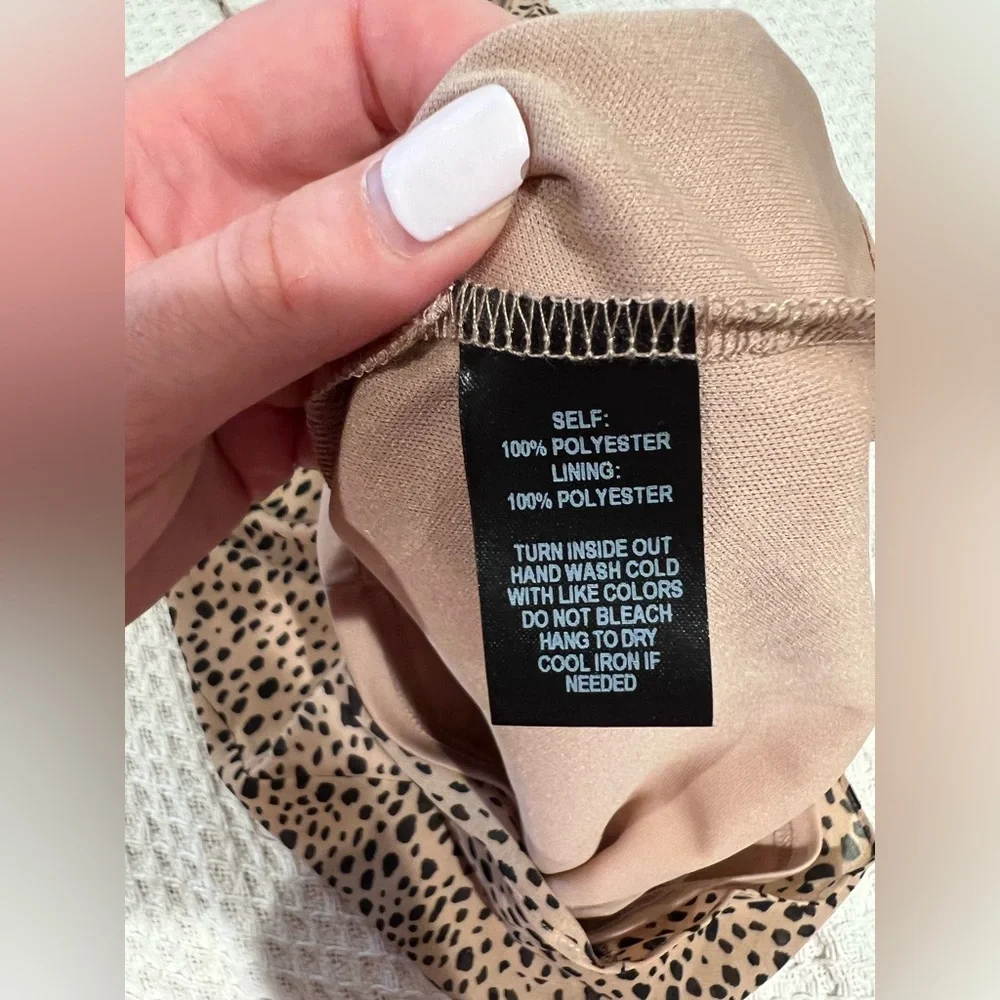 NWT Lulus Leopard Print Mini Dress - Picture 6 of 7